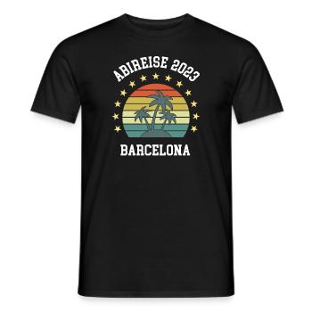 Barcelona Abireise 2023 Abifahrt Abi Reise Abitur - Männer T-Shirt - Schwarz - Vorne - AI Model Male 178 light (178cm)