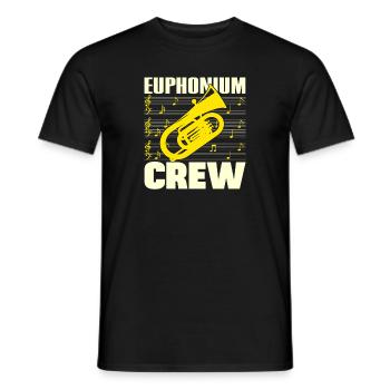 Euphonium Crew Baritone Player Gift Idea - Men's T-Shirt - black - Front - AI Model Male 178 light (178cm)