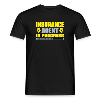Insurance Agent In Progress Insurance Broker Gift - Männer T-Shirt - Schwarz - Vorne - AI Model Male 178 light (178cm)