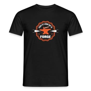 Today Is A Good Day To Forge Blacksmith Gift Idea - Männer T-Shirt - Schwarz - Vorne - AI Model Male 178 light (178cm)