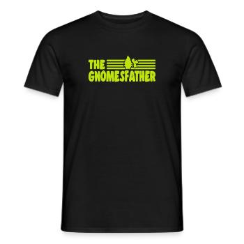 La miniature du jardin des elfes à feuilles amantes Gnomesfather - T-shirt homme - noir - Devant - AI Model Male 178 light (178cm)