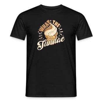 What The Sundae Frozen Dessert Popsicle Gift Ideas - Männer T-Shirt - Schwarz - Vorne - AI Model Male 178 light (178cm)