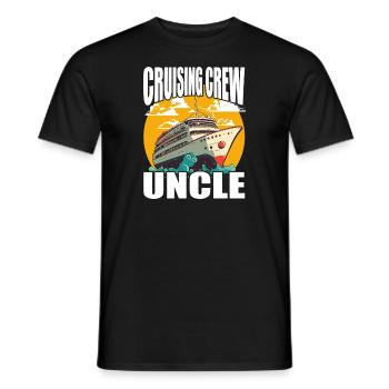 Équipage de croisière - Oncle - Vacances et famille - T-shirt homme - noir - Devant - AI Model Male 178 light (178cm)