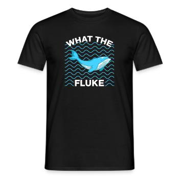 What The Fluke Whales Lover Marine Scientist Gift - Männer T-Shirt - Schwarz - Vorne - AI Model Male 178 light (178cm)