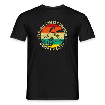 Slot Car Racing Es Kann Nicht Geheilt Werden - Männer T-Shirt - Schwarz - Vorne - AI Model Male 178 light (178cm)
