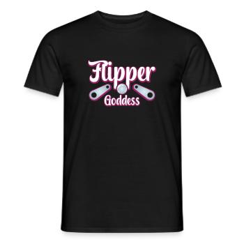 Flipper Goddess Pinball Machines GIft Ideas - Männer T-Shirt - Schwarz - Vorne - AI Model Male 178 light (178cm)