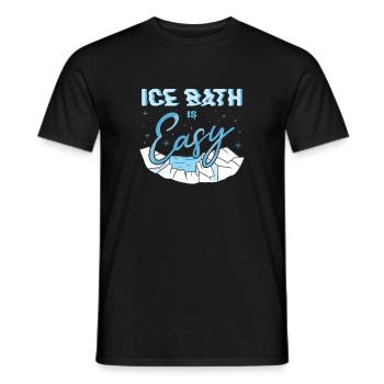 Ice Swimming Ice Bath Is Easy Ice Bather Gift idea - Männer T-Shirt - Schwarz - Vorne - AI Model Male 178 light (178cm)