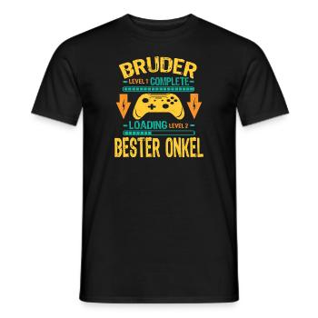 Ich Werde Onkel 2026 Laden Schwangerschaft Geburt - Männer T-Shirt - Schwarz - Vorne - AI Model Male 178 light (178cm)