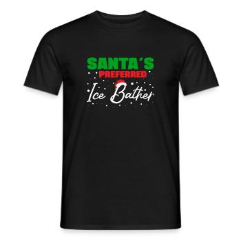 Baigneur de glace préféré à l'eau glacée et baigneur de glace - T-shirt homme - noir - Devant - AI Model Male 178 light (178cm)