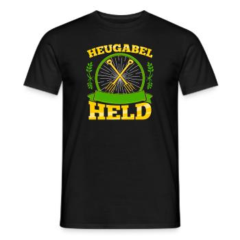 Nachwuchs Landwirt Heugabel Held Bauern - Männer T-Shirt - Schwarz - Vorne - AI Model Male 178 light (178cm)