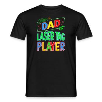 Dad Of the Laser Tag Birthday Boy Player - Männer T-Shirt - Schwarz - Vorne - AI Model Male 178 light (178cm)