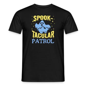 Paranormal Ghost Hunter Spook-Tacular patrouille cadeau - T-shirt homme - noir - Devant - AI Model Male 178 light (178cm)