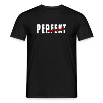 Perfekt Anders Freche Sprüche Lustig - Männer T-Shirt - Schwarz - Vorne - AI Model Male 178 light (178cm)