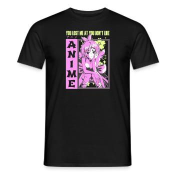 Cute Japanese Manga Women Girls Gift Otaku Kawaii - Männer T-Shirt - Schwarz - Vorne - AI Model Male 178 light (178cm)