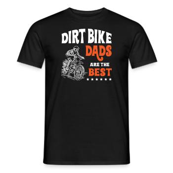 Dirt Bike Dads Are The Best Motocross - Men's T-Shirt - black - Front - AI Model Male 178 light (178cm)