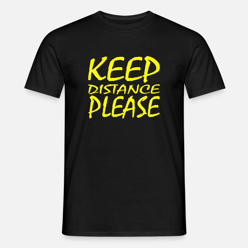 social distancing - Männer T-Shirt - Schwarz