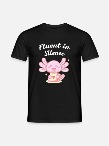 Fluently silent introverted punt - Men's T-Shirt - black