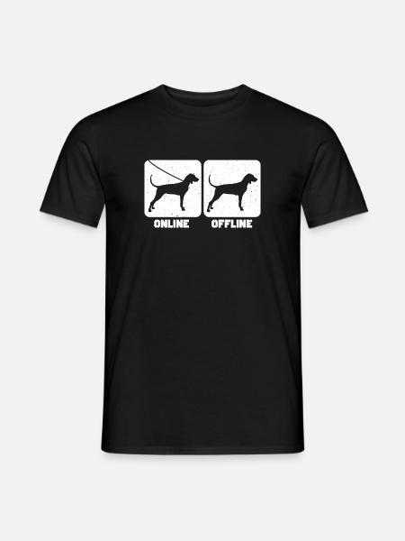 Black and Tan Coonhound - Men's T-Shirt - black