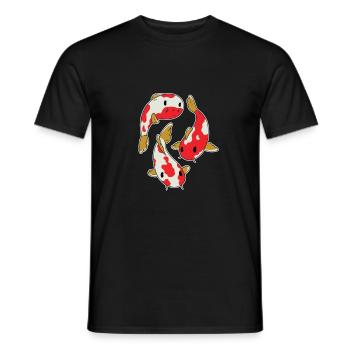 Koi - T-shirt homme - noir - Devant - AI Model Male 178 light (178cm)