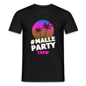 malle party crew bunt - Männer T-Shirt - Schwarz - Vorne - AI Model Male 178 light (178cm)
