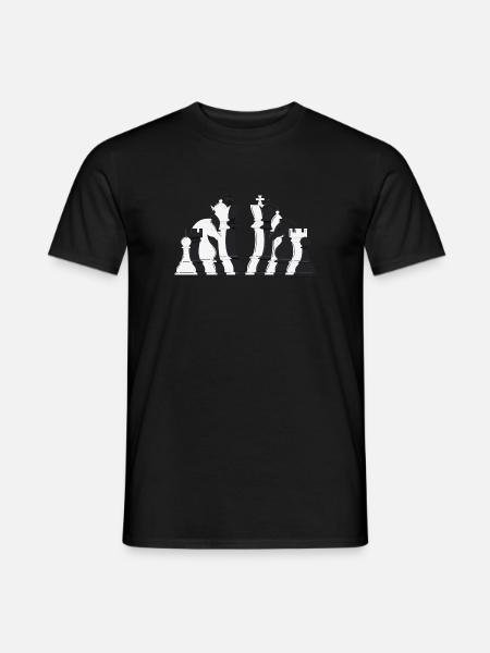 Chess pieces lineup - Men's T-Shirt - black