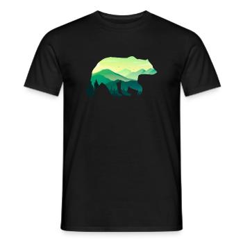 Bear - Men's T-Shirt - black - Front - AI Model Male 178 light (178cm)