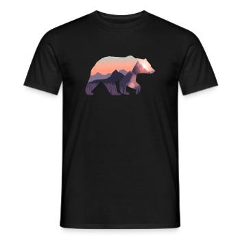 Bear - Men's T-Shirt - black - Front - AI Model Male 178 light (178cm)
