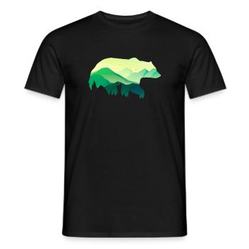 Bear - Men's T-Shirt - black - Front - AI Model Male 178 light (178cm)