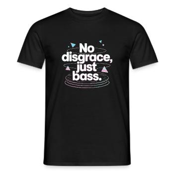 Pas de disgrâce, juste de la basse rétro - T-shirt homme - noir - Devant - AI Model Male 178 light (178cm)