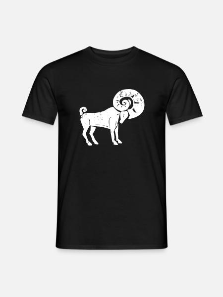 Sternzeichen Widder - Männer T-Shirt - Schwarz