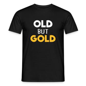 old but gold - Männer T-Shirt - Schwarz - Vorne - AI Model Male 178 light (178cm)
