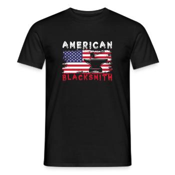 Lustiger Schmied Spruch & Schmieden - Männer T-Shirt - Schwarz - Vorne - AI Model Male 178 light (178cm)