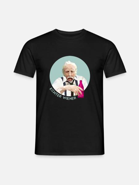 Echter Wiener - Männer T-Shirt - Schwarz