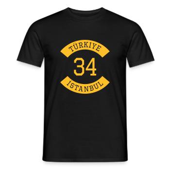turkiye_34 - Männer T-Shirt - Schwarz - Vorne - AI Model Male 178 light (178cm)