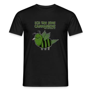Cannabiene MP - Männer T-Shirt - Schwarz - Vorne - AI Model Male 178 light (178cm)