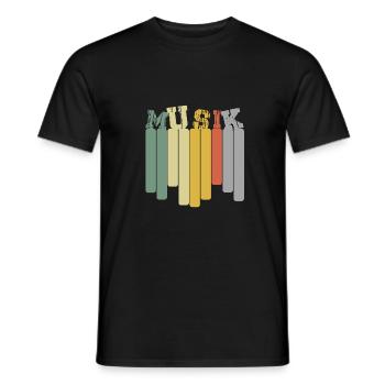 Music Beat - Männer T-Shirt - Schwarz - Vorne - AI Model Male 178 light (178cm)
