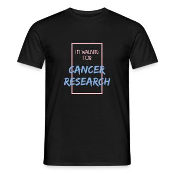 KREBSFORSCHUNG - Männer T-Shirt - Schwarz - Vorne - AI Model Male 178 light (178cm)