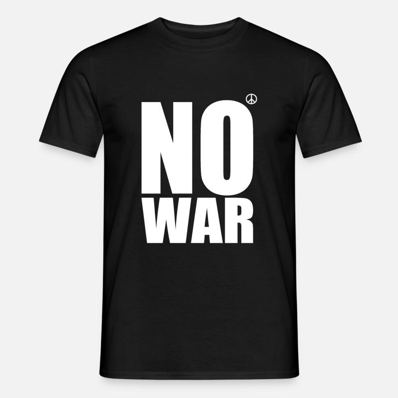 No war - Männer T-Shirt - Schwarz