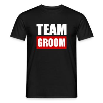 Team groom - T-shirt homme - noir - Devant - AI Model Male 178 light (178cm)
