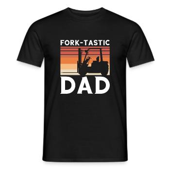 Gabelstaplerfahrer und Lagerhaus Gabestaplerfahrer - Männer T-Shirt - Schwarz - Vorne - AI Model Male 178 light (178cm)