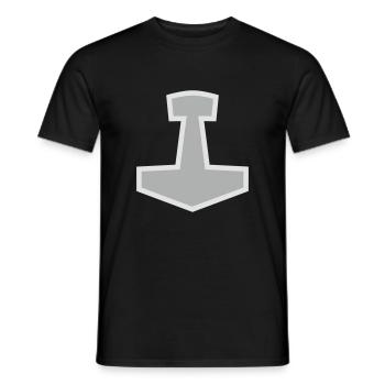 Mjölnir - T-shirt homme - noir - Devant - AI Model Male 178 light (178cm)