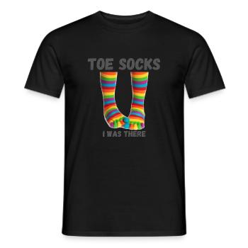 Toe socks - I was there - Men's T-Shirt - black - Front - AI Model Male 178 light (178cm)
