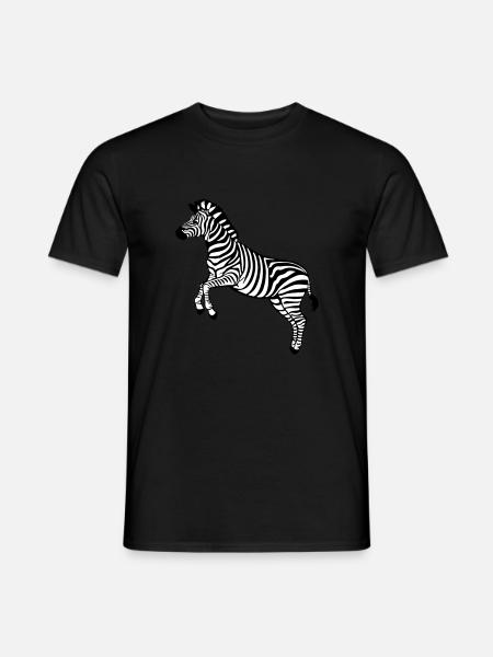 zebra Botswana Plains zebra - Men's T-Shirt - black