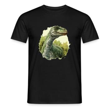 Brontosaurus - Bronto V1 - Männer T-Shirt - Schwarz - Vorne - AI Model Male 178 light (178cm)