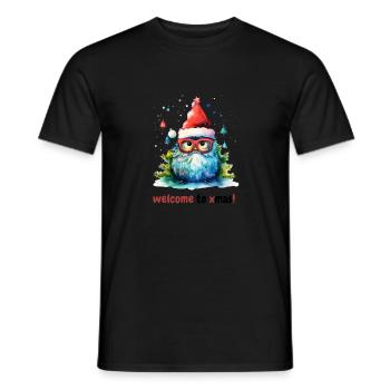 Merry Christmas Elf - Männer T-Shirt - Schwarz - Vorne - AI Model Male 178 light (178cm)