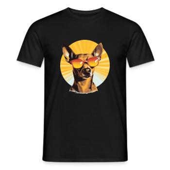 Chihuahua 2 - Männer T-Shirt - Schwarz - Vorne - AI Model Male 178 light (178cm)