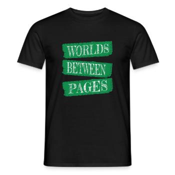 literary community gift idea relaxation - Men's T-Shirt - black - Front - AI Model Male 178 light (178cm)