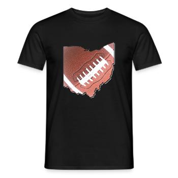 Ohio (États-Unis) | Vrai football | Carte - T-shirt homme - noir - Devant - AI Model Male 178 light (178cm)