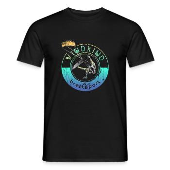 Kitesurfeur Windkind 2 0 - T-shirt homme - noir - Devant - AI Model Male 178 light (178cm)