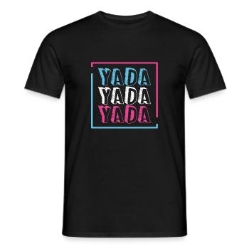 YADA YADA YADA BLA BLA ETC - T-shirt homme - noir - Devant - AI Model Male 178 light (178cm)